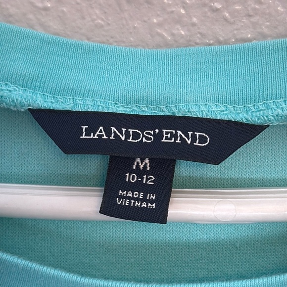 Lands’ End Women's Blue Swim Cover Top Size Medium - Picture 2 of 7